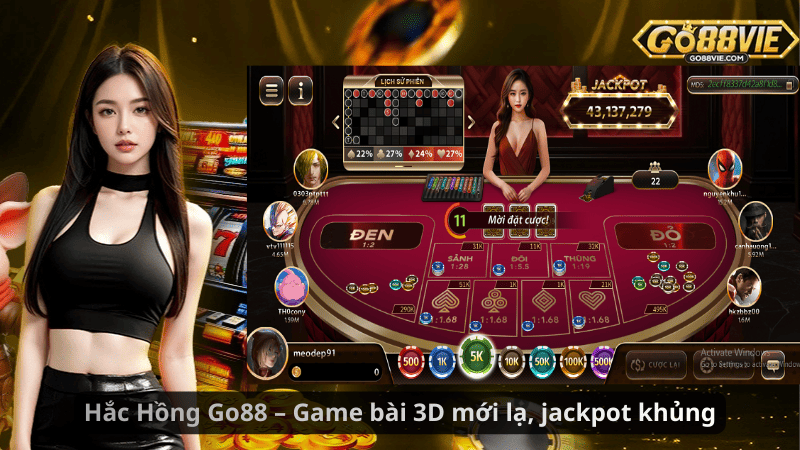 Hắc Hồng Go88 – Game bài 3D mới lạ, jackpot khủng